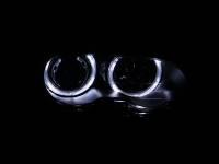 ANZO Headlights, Tail Lights and More  - ANZO 2000-2003 BMW 3 Series E46 2Dr Projector Headlights w/ Halo Black - Image 2