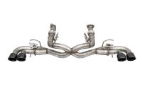 Corsa 2020-2025 Corvette C8 3in Valved Cat-Back 4.5in Blk Quad Tips - Fits Factory NPP Exhaust w/AFM