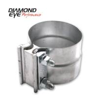 Diamond Eye Performance - Diamond Eye Exhaust Clamp, Performance Diesel Exhaust Part-4In. Aluminized Torca Lap-Joint Clamp - Image 1