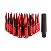 Mishimoto - Mishimoto Mishimoto Steel Spiked Lug Nuts M12 x 1.5 24pc Set Red - Image 1