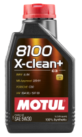 Motul 1L Synthetic Engine Oil 8100 5W30 X-CLEAN - LL04- MB 229.51- 504.00-507.00 - Case of 12