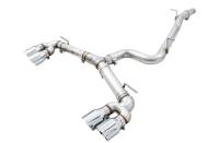 AWE Mk7 Golf R Track Edition Exhaust w/Chrome Silver Tips 102mm