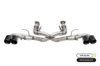 Corsa 20-25 Chevrolet Corvette C8 RWD 3in Xtreme Cat-Back Exhaust w/4.5in Carbon Fiber Black PVD Tip