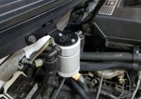 J&L Oil Separator Co - J&L 11-14 Ford F-150/Ford F-150 Raptor 6.2L Passenger Side Oil Separator 3.0 - Clear Anodized - Image 2