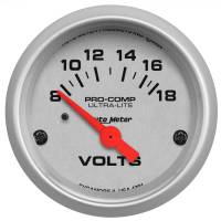 AutoMeter Ultra-Lite 52mm Short Sweep Electronice Voltage Gauge