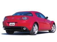 Borla - Borla 03-09 Mazda RX-8 1.3L Single Round Rolled Angle-Cut Cat-Back Exhaust - Image 2