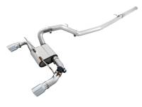 AWE Ford Focus RS SwitchPath Cat-back Exhaust - Chrome Silver Tips