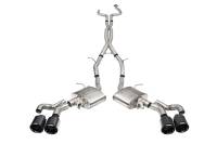 Corsa 2022-25 Caddy CT5 V Blackwing 3in. Cat-Back w/ Act. Exh. - Dbl X-Pipe - Twin 4.5in. BlkCF Tips