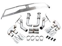 AWE Tuning - AWE 2020 Chevrolet Corvette (C8) Track Edition Exhaust - Quad Chrome Silver Tips - Image 10