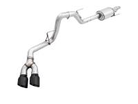 AWE 2015+ Ford F-150 0FG Single Exit Performance Exhaust System w/4.5in Diamond Black Tips