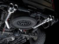 AWE Tuning - AWE 4th Gen GM 1500 6.2L 0FG Catback Split Rear Exit (w/ Bumper Cutouts) - Quad Chrome Tips - Image 8