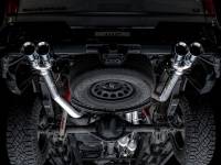 AWE Tuning - AWE 4th Gen GM 1500 6.2L 0FG Catback Split Rear Exit (w/ Bumper Cutouts) - Quad Chrome Tips - Image 9