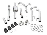 AWE Tuning - AWE 4th Gen GM 1500 5.3L 0FG Catback Split Rear Exit (w/ Bumper Cutouts) - Quad Diamond Tips - Image 4