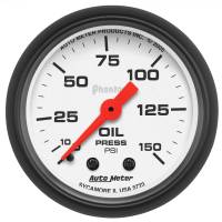 AutoMeter Phantom 52mm 150 PSI Mechanical Oil Pressure Gauge
