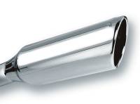 Borla - Borla 2.25in Inlet 4in Round Rolled Angle Cut x 12in Long Embossed Exhaust Tip - Image 1