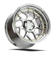 AodHan Wheels - Aodhan Wheels Rim DS01 19x9.5 5x114.3 73.1CB ET15 Vacuum Chrome W/ Gold Rivets - Image 3