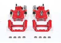 PowerStop 94-01 Ford Mustang Rear Red Calipers w/Brackets - Pair