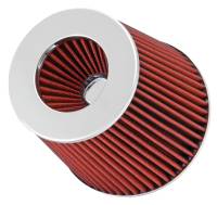 Spectre Performance - Spectre Adjustable Conical Air Filter 5-1/2in. Tall (Fits 3in. / 3-1/2in. / 4in. Tubes) - Red - Image 2
