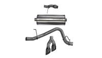 Corsa 2015-2020 Chevy Tahoe/GMC Yukon Cat-Back Exhaust Sport 3in Single Side Twin Black 4in Tips