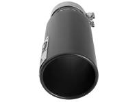 aFe Power (Advanced FLOW Engineering) - aFe SATURN 4S 4in SS Intercooled Exhaust Tip - Black 4in In x 5in Out x 12in L Bolt-On - Image 3