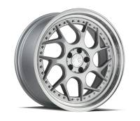 Aodhan Wheels Rim DS01 18x8.5 5x114.3 73.1CB ET35 Silver Machined Lip w/Chrome Rivets