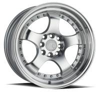 Aodhan Wheels Rim AH03 16x8 4x100/114.3 73.1CB ET15 Silver w/Machined Face