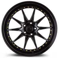 AodHan Wheels - Aodhan Wheels Rim DS07 19x11 5x114.3 73.1CB ET22 Gloss Black W /Gold Rivets - Image 2