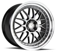 Aodhan Wheels Rim AH02 19x9.5 5x114.3 73.1CB ET22 Hyper Black w/ Machined Lip