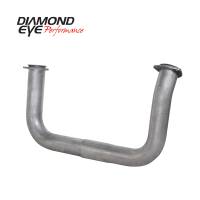Diamond Eye Exhaust Clamp, Performance Diesel Exhaust Part-2.5In Aluminized Crossover Pipe