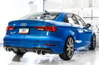 AWE Tuning - AWE Audi 8V S3 Track Edition Exhaust w/Chrome Silver Tips 102mm - Image 2
