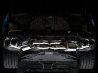 AWE Tuning - AWE 2020 Chevrolet Corvette (C8) Touring Edition Exhaust - Quad Chrome Silver Tips - Image 4