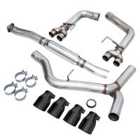 AWE Tuning - AWE Subaru WRX/STI VA/GV Sedan Track Edition Exhaust - Diamond Black Tips (102mm) - Image 6