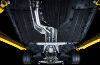 AWE Tuning - AWE 2020 Toyota Supra A90 Resonated Touring Edition Exhaust - 5in Chrome Silver Tips - Image 6