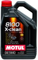 Motul 5L Synthetic Engine Oil 8100 5W40 X-CLEAN C3 -505 01-502 00-505 00-LL04 - Case of 4