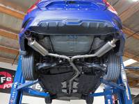 aFe Power (Advanced FLOW Engineering) - aFe Takeda 16-17 Honda Civic I4-1.5L (t) 2.5-2.25in 304 SS CB Dual-Exit Exhaust Blue Tips - Image 2