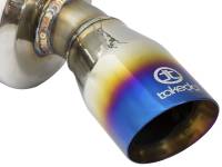 aFe Power (Advanced FLOW Engineering) - aFe Takeda 16-17 Honda Civic I4-1.5L (t) 2.5-2.25in 304 SS CB Dual-Exit Exhaust Blue Tips - Image 4