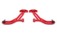 BMR 10-14 Ford Mustang / Shelby GT500 Non-Adj. Lower A-Arms (Poly/Delrin) - Red