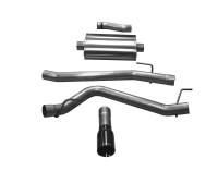 Corsa 20-25 Jeep Gladiator JT 3.6L Single Side Exit Cat-Back Exhaust System w/ Single 4in Black Tip
