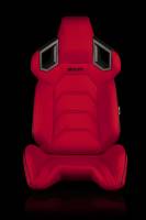 BRAUM RACING SEATS & MORE - BRAUM Racing Alpha X Series Sport Seats - Red Polo Fabric (Black Stitching) - Pair - Image 1