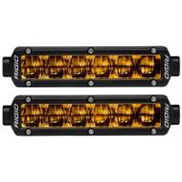 Rigid Industries - RIGID SR-Series DOT/SAE J583 6 Inch Selective Yellow LED Fog Light, Pair - Image 1
