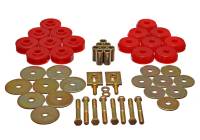 Energy Suspension Body Mount Set Exc. Cconvertible - Red