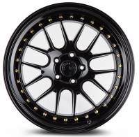 AodHan Wheels - Aodhan Wheels Rim DS06 19x9.5 5x114.3 73.1CB ET22 Gloss Black W /Gold Rivets - Image 2