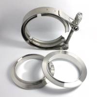 Stainless Bros. - Stainless Bros. 2.5" SS304 V-Band Assembly (2 Flanges & 1 Clamp) - Image 2