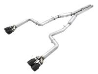 AWE 2015+ Dodge Challenger 6.4L/6.2L SC Track Edition Exhaust - Quad Diamond Black Tips