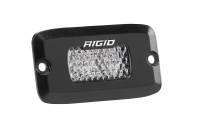 RIGID SR-M Series PRO, Flood Diffused, Flush Mount, Black Housing, Single
