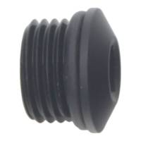 DeatschWerks - DeatschWerks 6AN ORB Male Plug Low Profile Internal Allen/Hex (Incl O-Ring) - Anodized Matte Black - Image 1