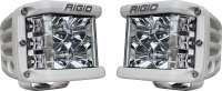 Rigid Industries - RIGID D-SS PRO Side Shooter, Flood Optic, Surface Mount, White Housing, Pair - Image 2
