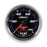 AutoMeter Cobalt Fuel Pressure Gauge 2-5/8in 100PSI Stepper Motor w/ Peak and Warn
