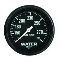 AutoMeter AutoGage 2 5/8in Mechanical 100-280 Deg Water Temp Gauge - Black