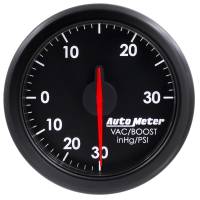 AutoMeter Airdrive 2-1/6in Boost/Vac Gauge 30in HG/30 PSI - Black